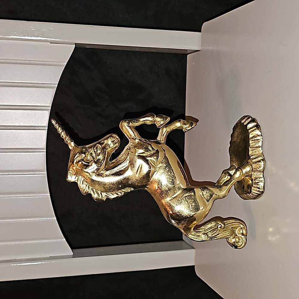 Solid brass unicorn